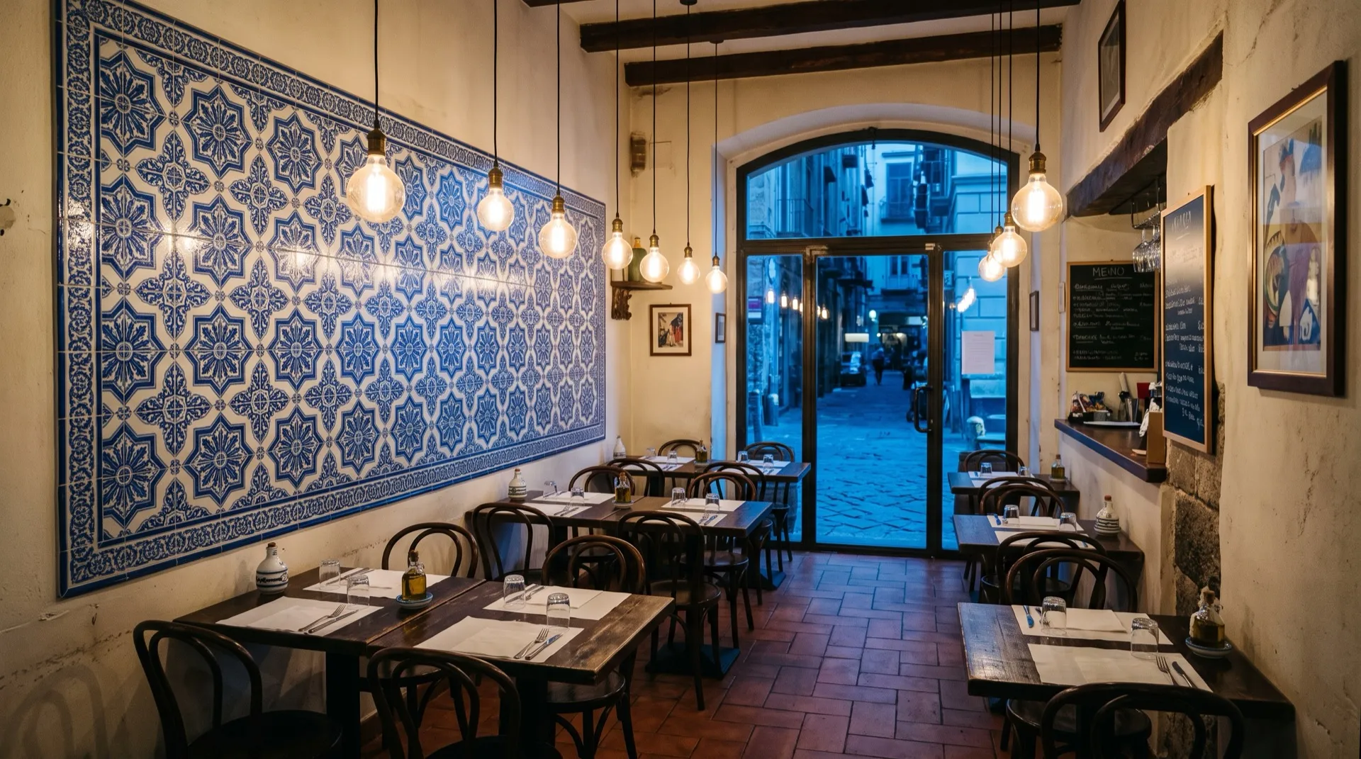 La sala de Forno Vero antes del servicio