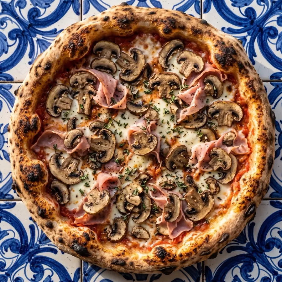 Prosciutto e funghi